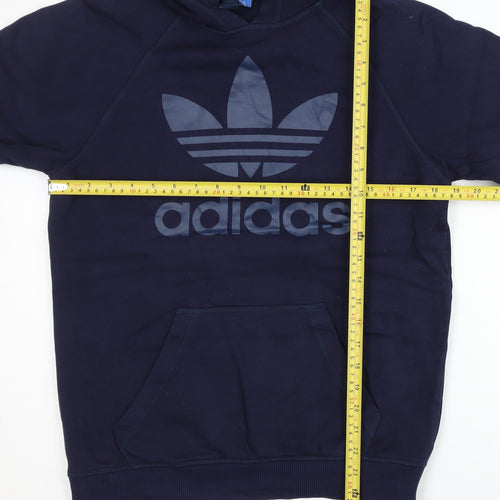 Adidas Men’s Blue XS Pullover Hoodie Long Sleeve Sports Logo