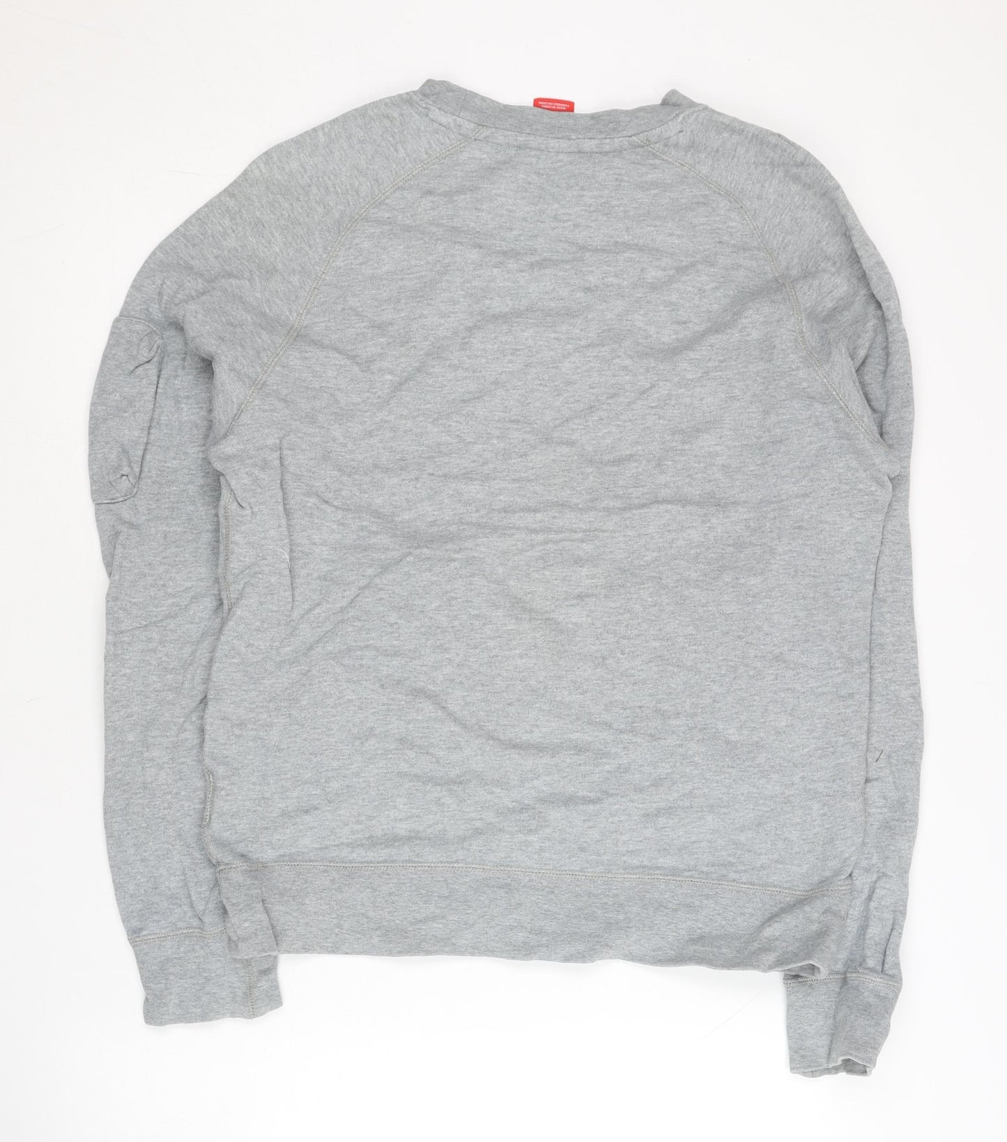 Nike Men’s Grey Cotton Sports Sweatshirt M Pullover Crew Neck