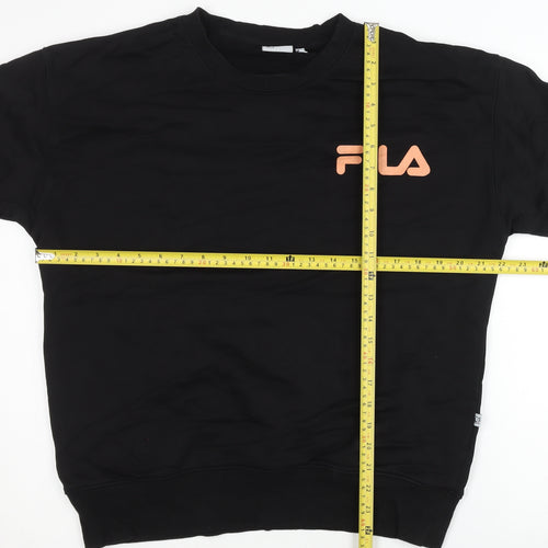 Fila Men’s Black Medium Crew Neck Pullover Sweatshirt
