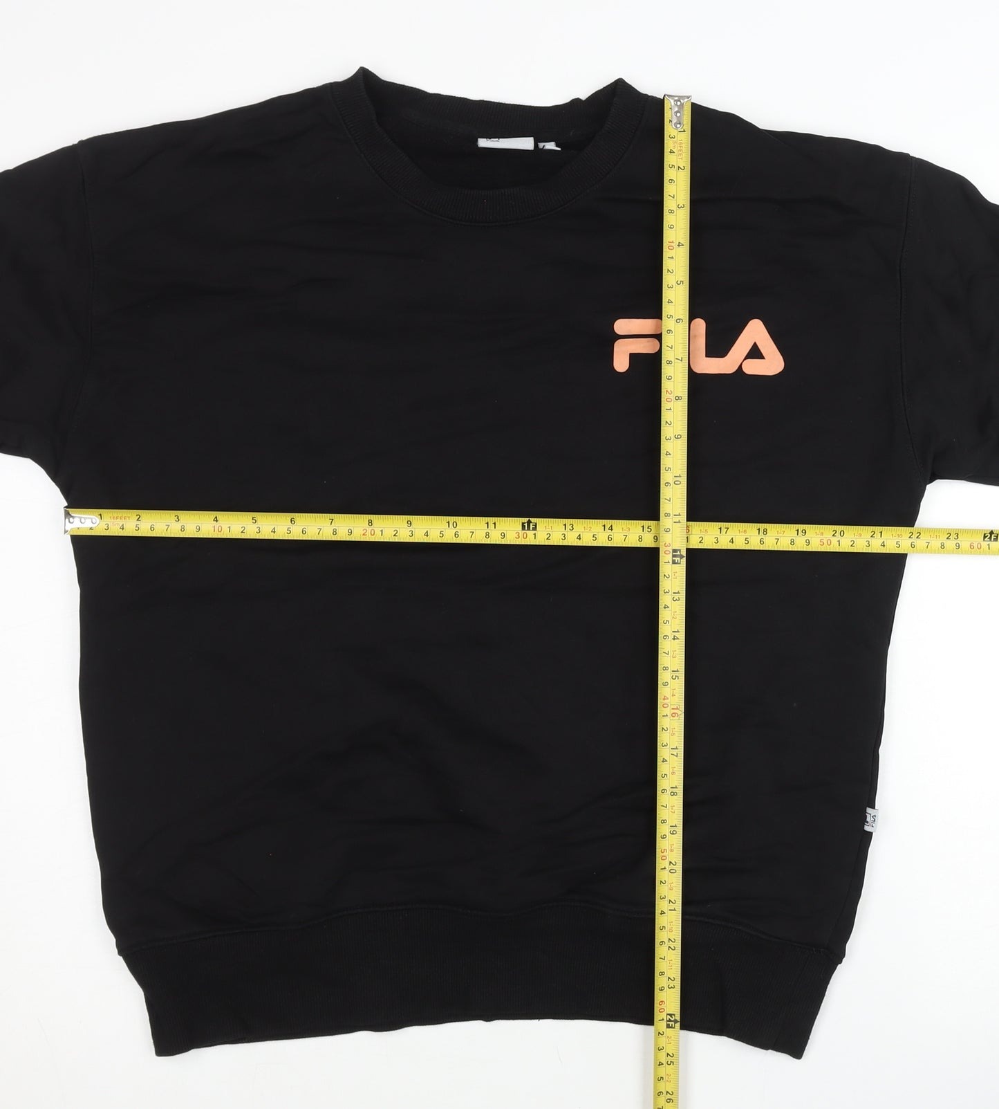 Fila Men’s Black Medium Crew Neck Pullover Sweatshirt