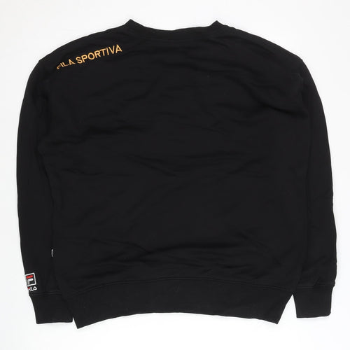 Fila Men’s Black Medium Crew Neck Pullover Sweatshirt
