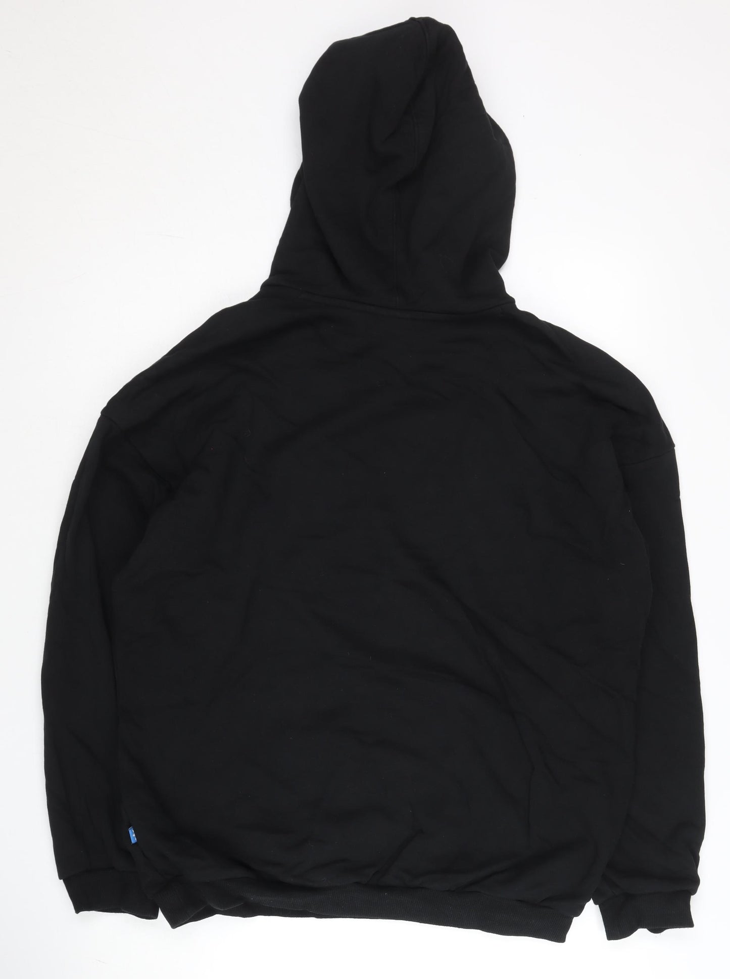 Adidas Men’s Black Pullover Hoodie S Logo Fleece Sportswear