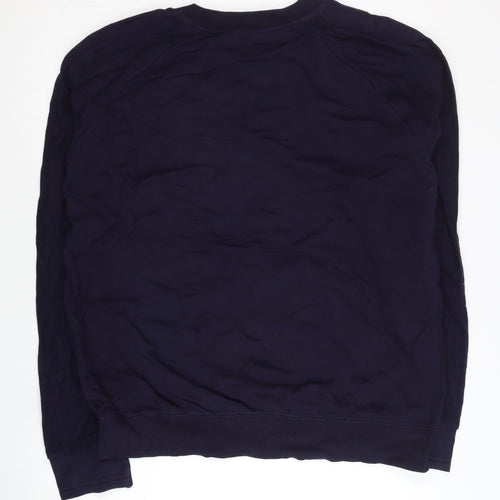 Puma Mens 2XL Blue Crew Neck Pullover Short Sleeve Sweatshirt