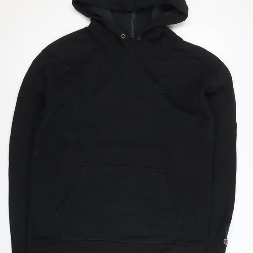 Champion Men's Black Pullover Hoodie Size M Regular Fit Long Sleeve