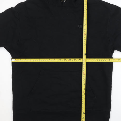 Champion Men's Black Pullover Hoodie Size M Regular Fit Long Sleeve