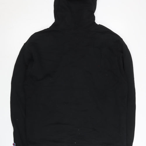 Champion Men's Black Pullover Hoodie Size M Regular Fit Long Sleeve