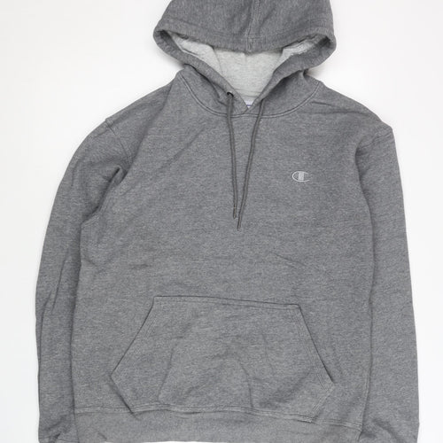 Champion Men’s Grey Pullover Hoodie M Athletic Fleece