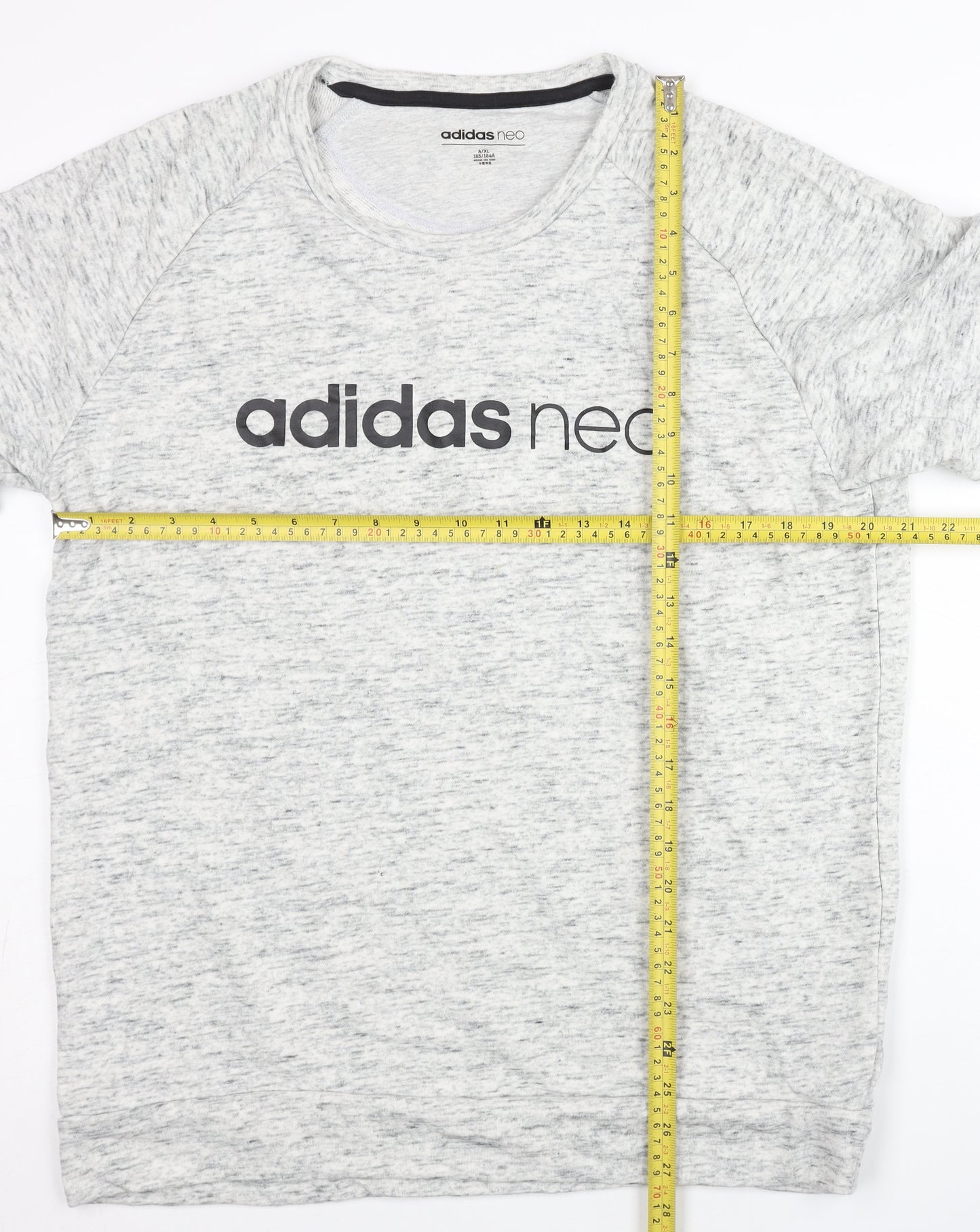 Adidas Neo Men’s Grey Logo Sweatshirt L Pullover Crew Neck