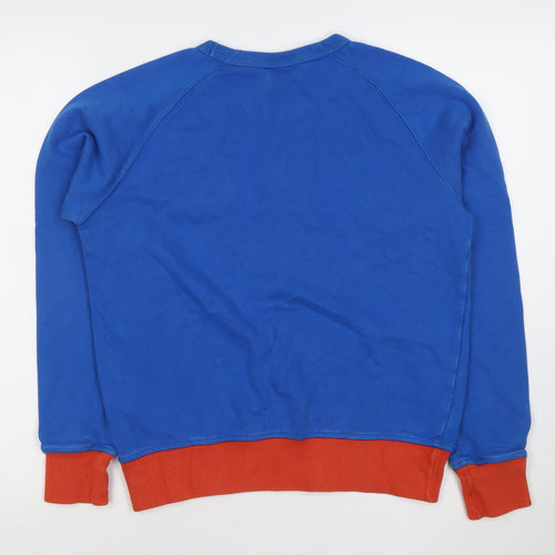 Champion Mens Small Blue Pullover Logo Sweatshirt Crew Neck