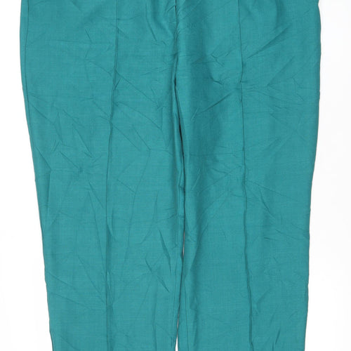 Marks and Spencer Womens Green Size 20 Elastic Waist Trousers