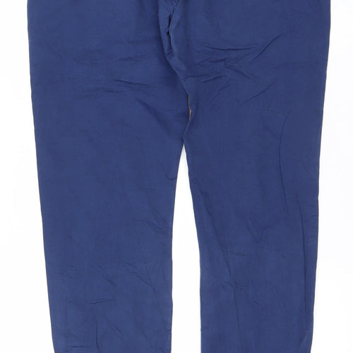 Blend Men's Blue Chino Trousers M Regular Fit Cotton