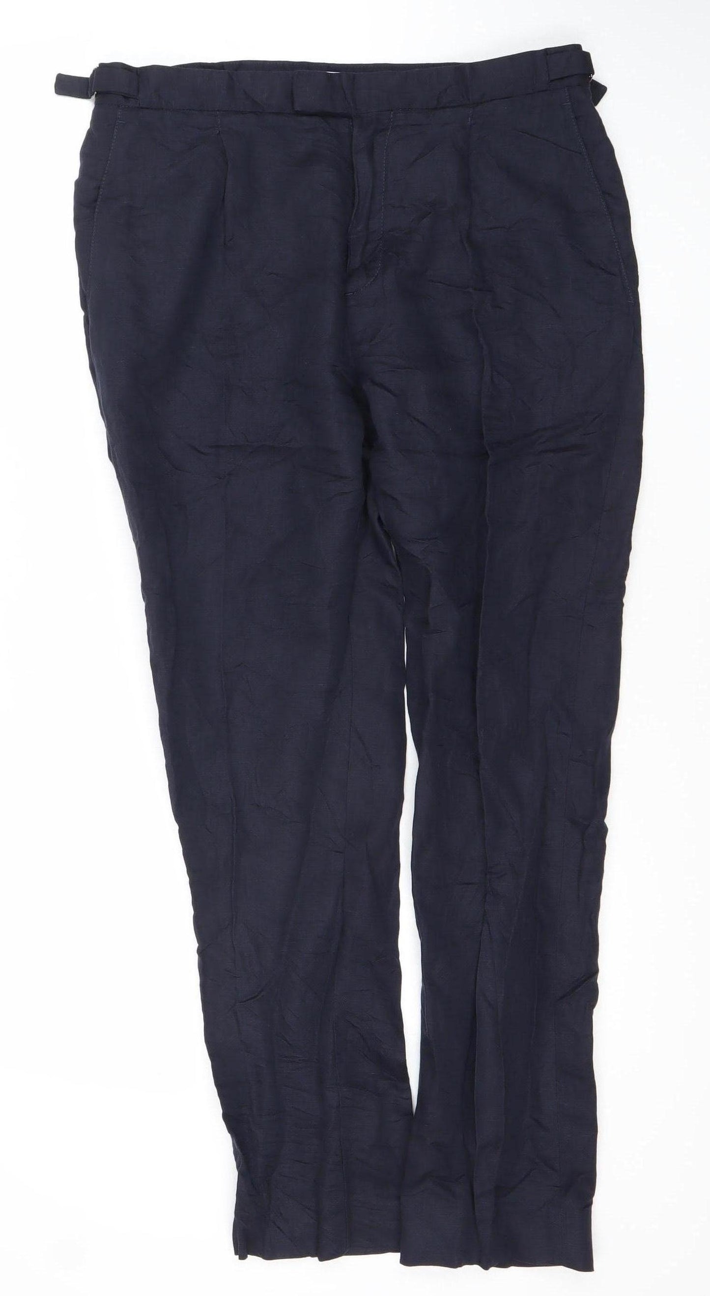 Reiss Men’s Blue Slim Fit Dress Pants Trousers Waist 32”