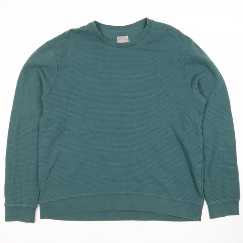 A-FRAME Men’s Green XL Pullover Sweatshirt Crew Neck Cotton