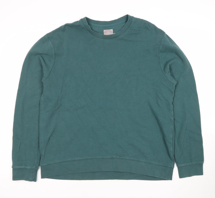 A-FRAME Men’s Green XL Pullover Sweatshirt Crew Neck Cotton