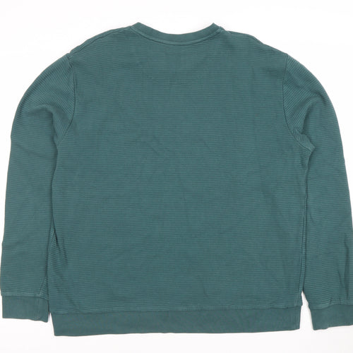 A-FRAME Men’s Green XL Pullover Sweatshirt Crew Neck Cotton