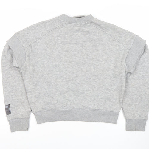 Each x Other Women Grey Small Crew Neck Sweatshirt Logo Detail