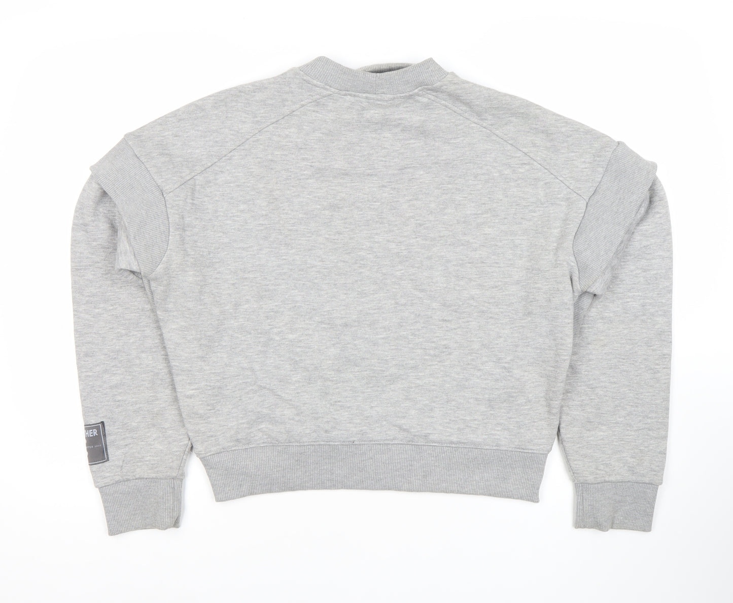 Each x Other Women Grey Small Crew Neck Sweatshirt Logo Detail