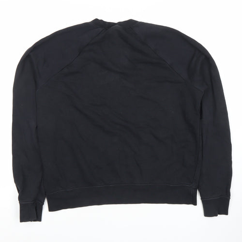 Nike Unisex Black Crew Neck Pullover Sweatshirt M Regular Fit