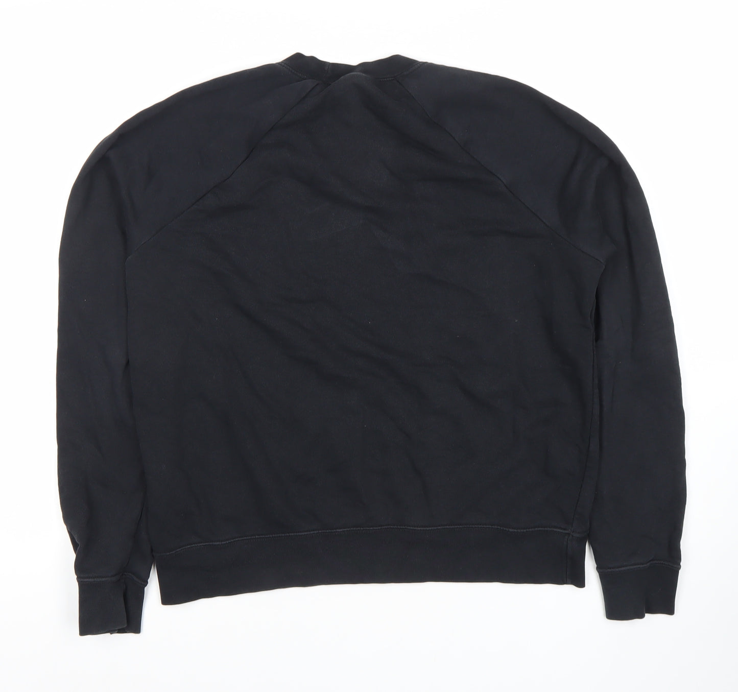 Nike Unisex Black Crew Neck Pullover Sweatshirt M Regular Fit