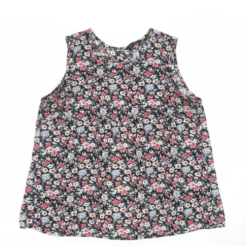 New Look Womens Multicoloured Floral Sleeveless Tank Top Size 8