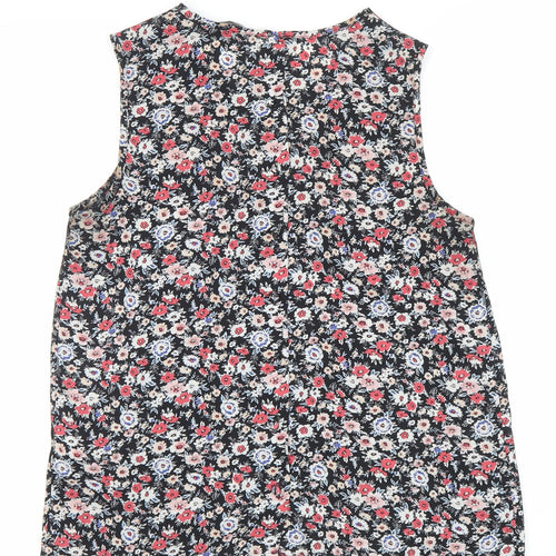 New Look Womens Multicoloured Floral Sleeveless Tank Top Size 8