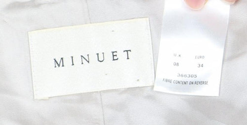 Minuet Women’s Blue Beige Floral Sheath Dress Size 8 Knee Length