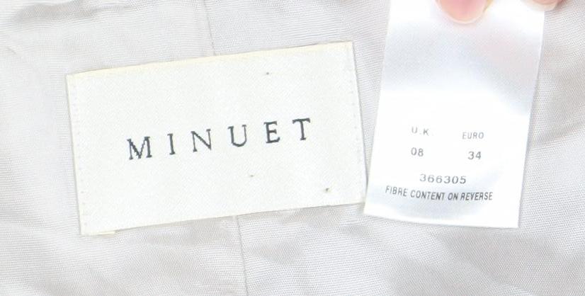 Minuet Women’s Blue Beige Floral Sheath Dress Size 8 Knee Length