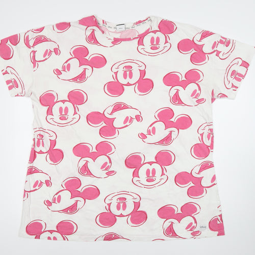 George Women’s Plus Size 20-22 Disney Mickey Mouse White Nightshirt