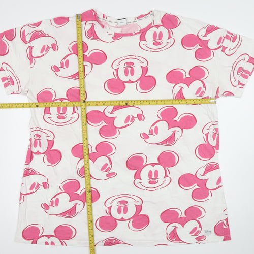George Women’s Plus Size 20-22 Disney Mickey Mouse White Nightshirt