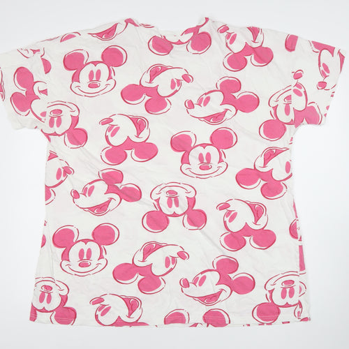 George Women’s Plus Size 20-22 Disney Mickey Mouse White Nightshirt