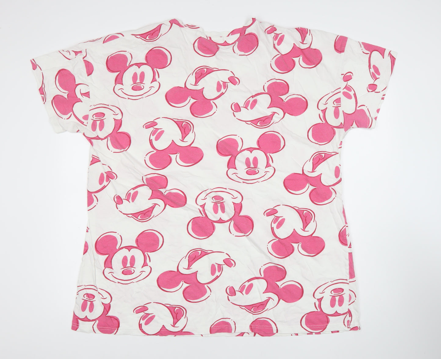 George Women’s Plus Size 20-22 Disney Mickey Mouse White Nightshirt