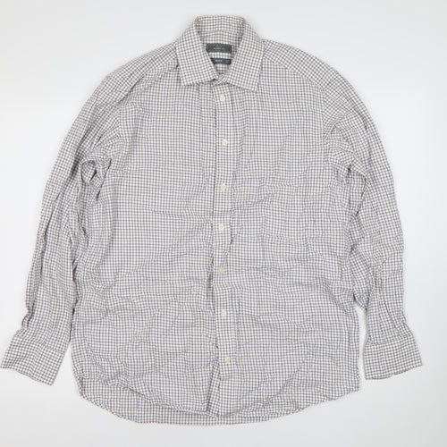 John Lewis Mens Multicoloured Check Classic Fit Shirt 39cm