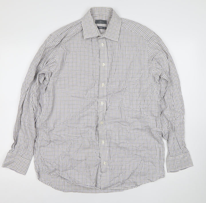 John Lewis Mens Multicoloured Check Classic Fit Shirt 39cm
