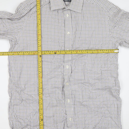 John Lewis Mens Multicoloured Check Classic Fit Shirt 39cm