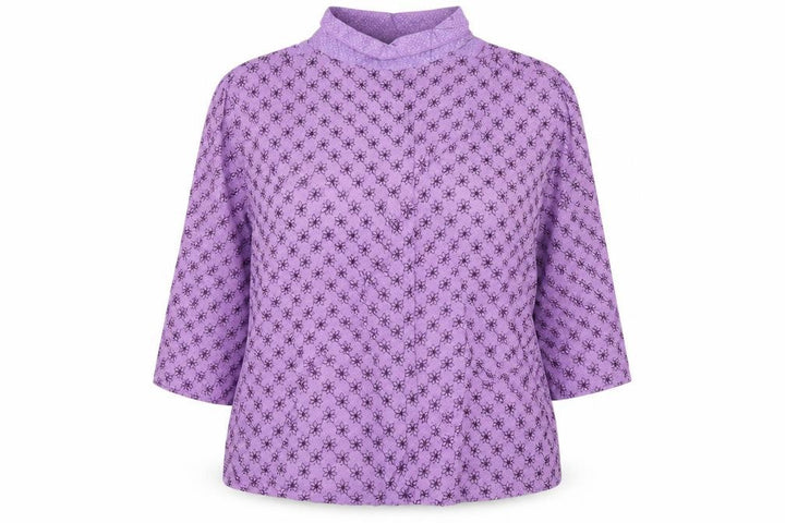 Debenhams Women’s Purple Floral Button-Up Blouse Size 18 Cotton