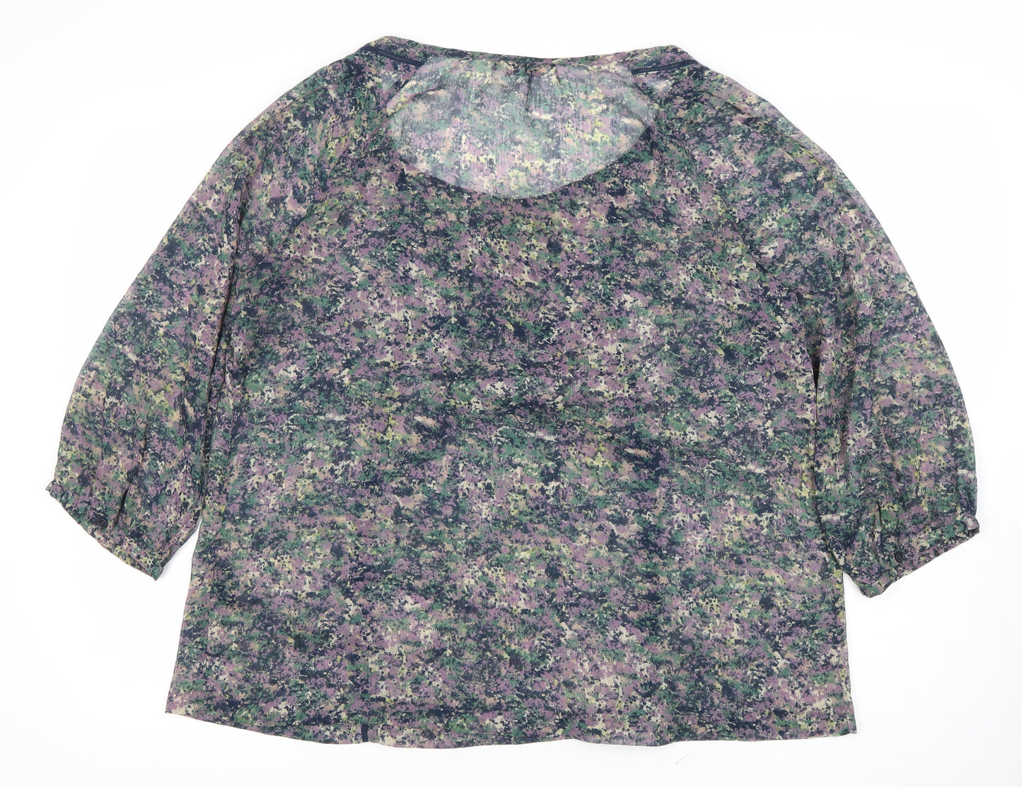 Marks and Spencer Womens Multicoloured Floral Tunic Blouse UK 16