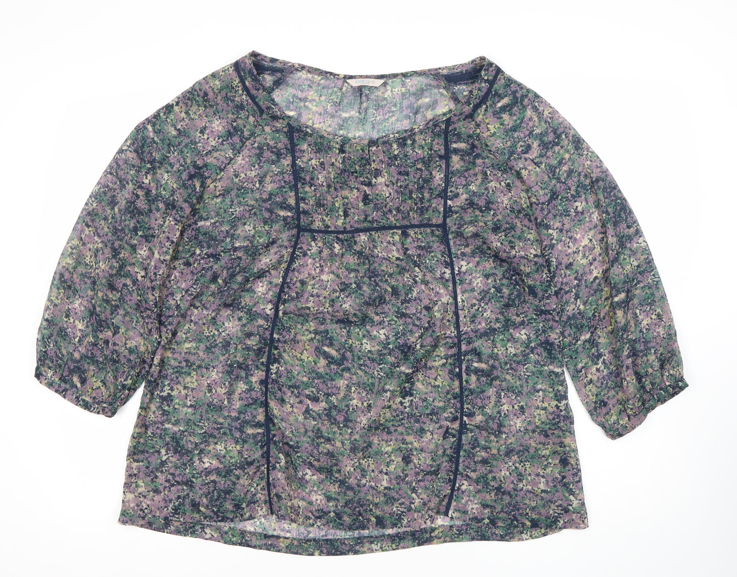 Marks and Spencer Womens Multicoloured Floral Tunic Blouse UK 16