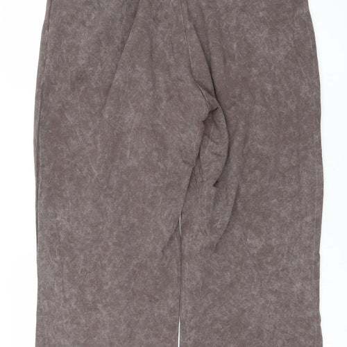 Collusion Womens Brown L Sweatpants Cotton Elastic Waist
