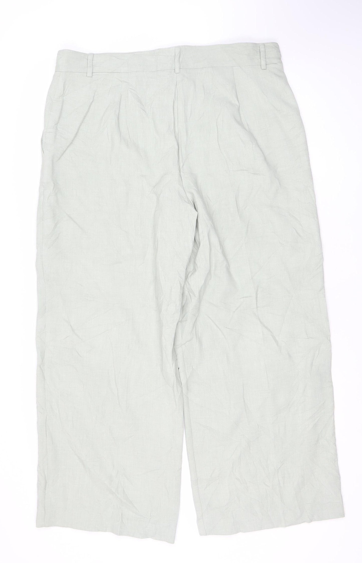 Marks and Spencer Women’s Grey Size 18 Straight Leg Trousers