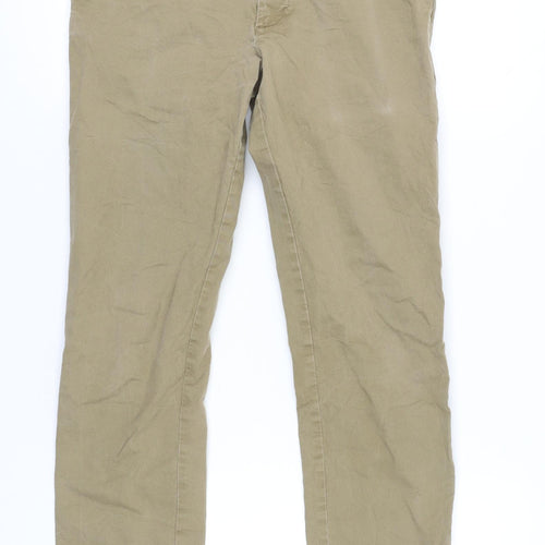 Marks and Spencer Mens Beige Slim Fit Chino Trousers 30W 33L