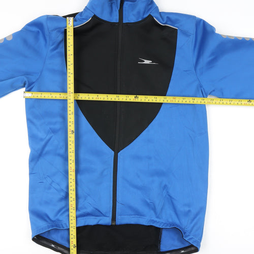 Crane Men's Blue Cycling Windbreaker Jacket Size M 38"-40" Polyester