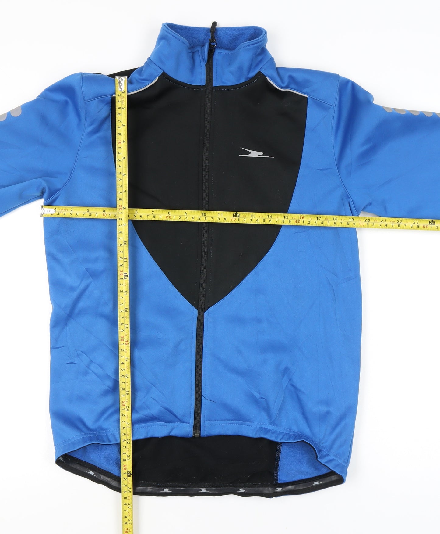 Crane Men's Blue Cycling Windbreaker Jacket Size M 38"-40" Polyester