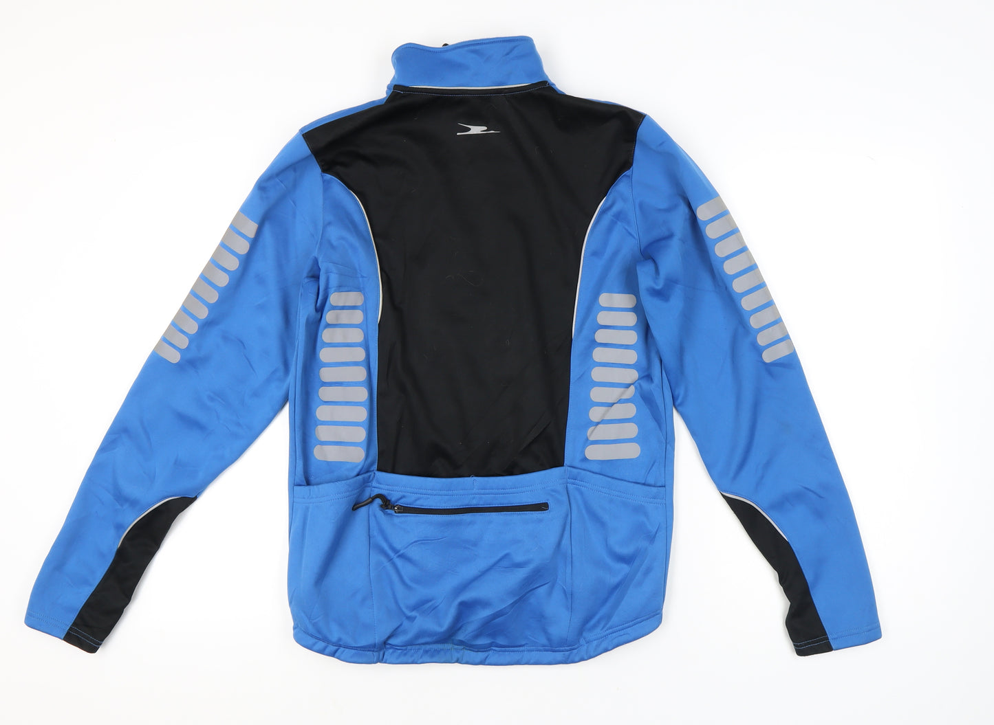 Crane Men's Blue Cycling Windbreaker Jacket Size M 38"-40" Polyester