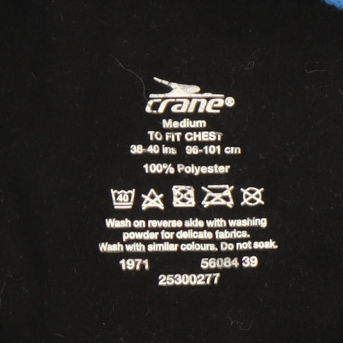 Crane Men's Blue Cycling Windbreaker Jacket Size M 38"-40" Polyester