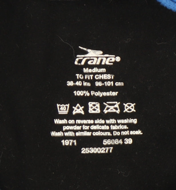 Crane Men's Blue Cycling Windbreaker Jacket Size M 38"-40" Polyester