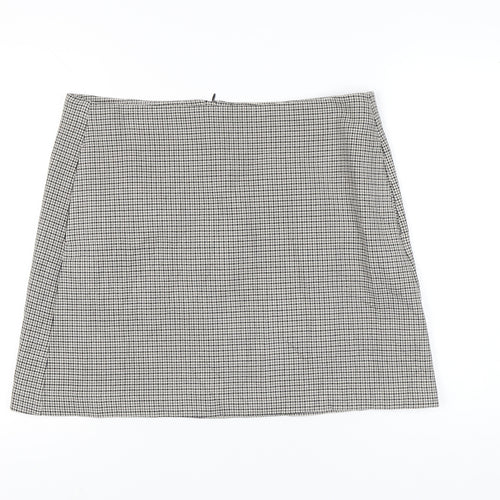 Marks and Spencer Womens Grey Check Pencil Skirt Size 18 Workwear