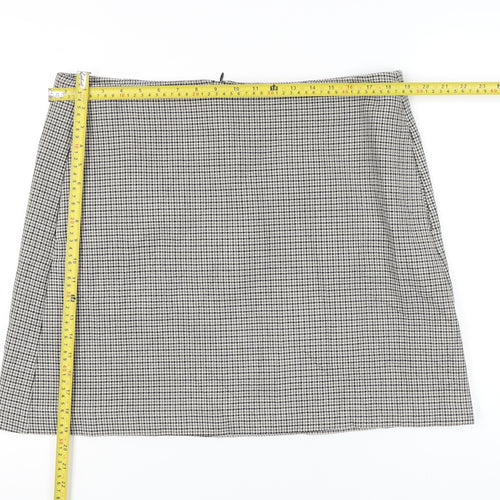 Marks and Spencer Womens Grey Check Pencil Skirt Size 18 Workwear