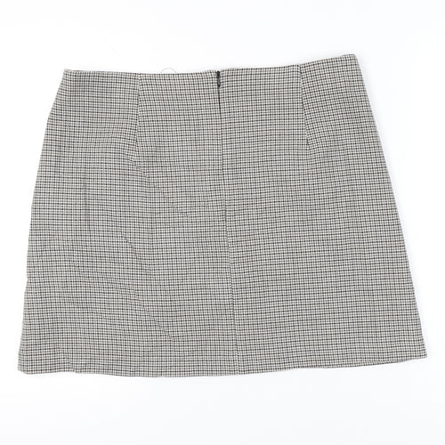 Marks and Spencer Womens Grey Check Pencil Skirt Size 18 Workwear