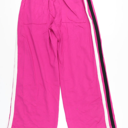 Marks and Spencer Womens Pink Wide Leg Jogger Trousers Size 12