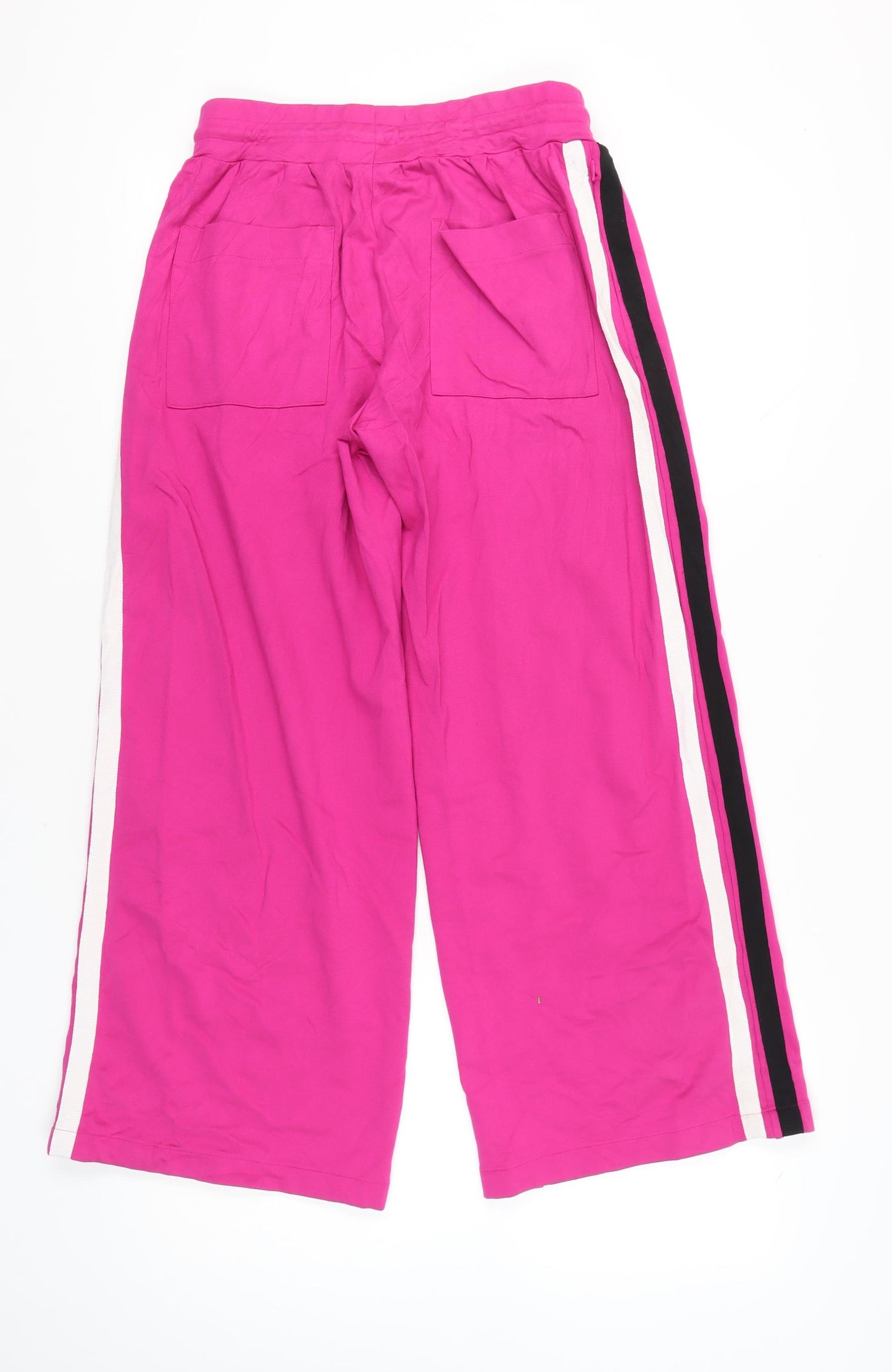 Marks and Spencer Womens Pink Wide Leg Jogger Trousers Size 12